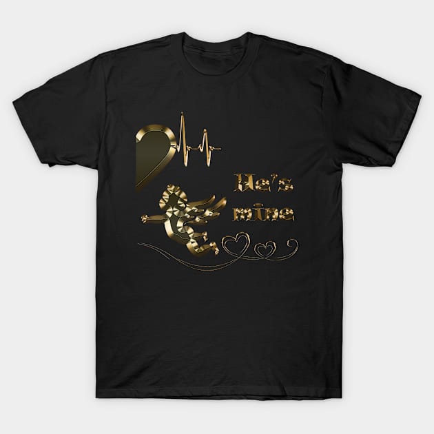 couple clothing cupid for girls - gold edition T-Shirt by INDONESIA68